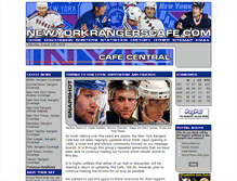 Tablet Screenshot of newyorkrangerscafe.com